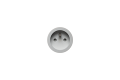 Rond 2.0 - multifit stopcontact b-f grijs alu
